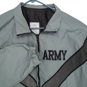 UNICOR IPFU Jacket Army Mens Medium Regular Grey Reflective Windbreaker Nylon
